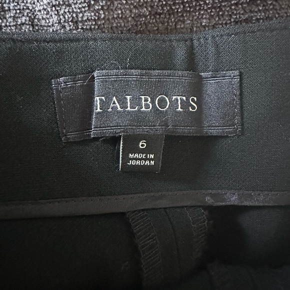 Talbots Black Wide-Leg Women's Dress Pants Trousers Size 6 - Picture 3 of 4